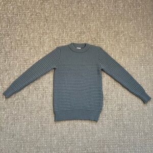 S.N.S. HERNING Knitwear Gray Crewneck Wool Knit Sweater Size Small